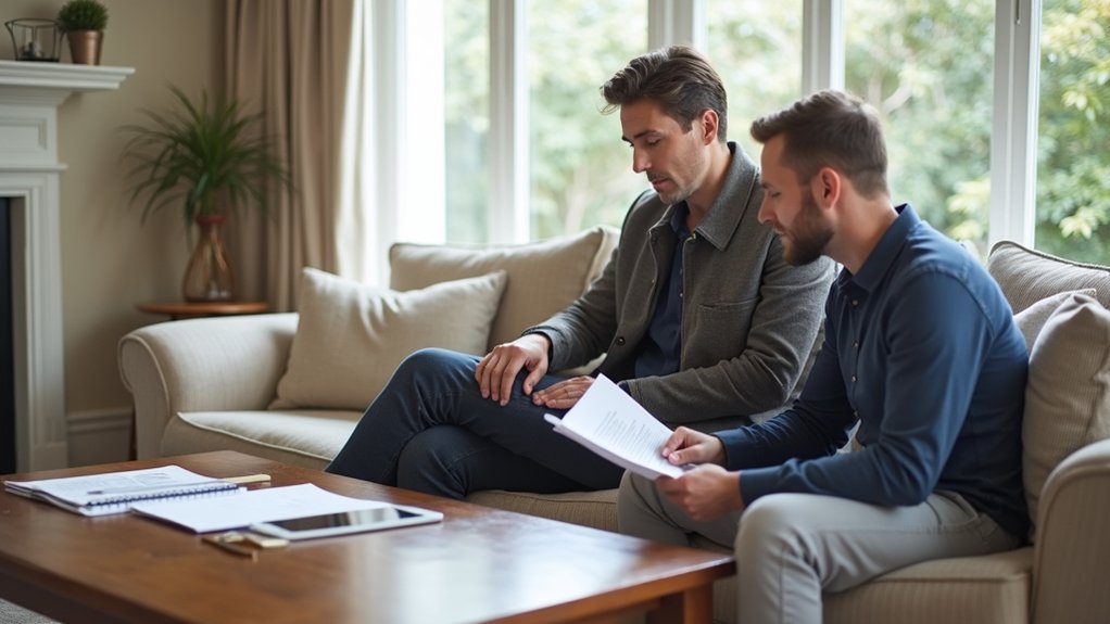 During an estate agent valuation explanation process