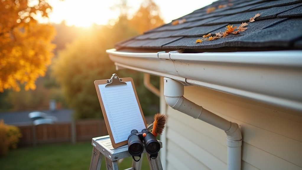 inspect and clean roofing