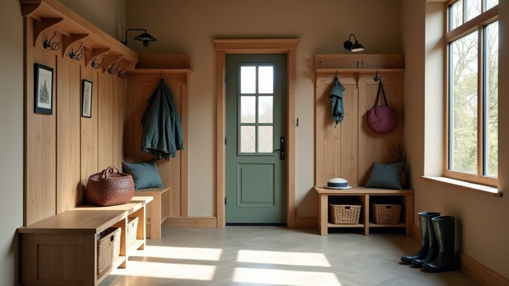 practical and welcoming mud room light dirt paint durability