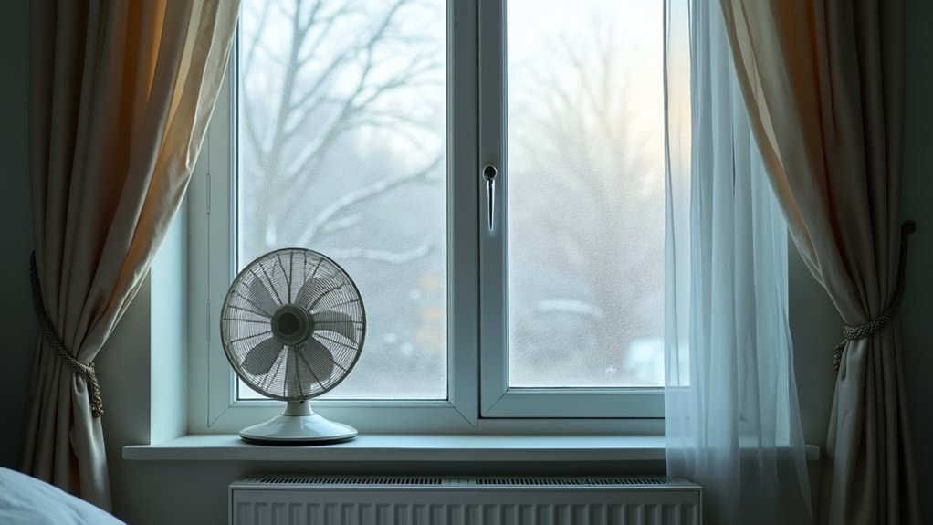 maintain airflow around cold surfaces